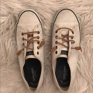 White Sperry Top Sider